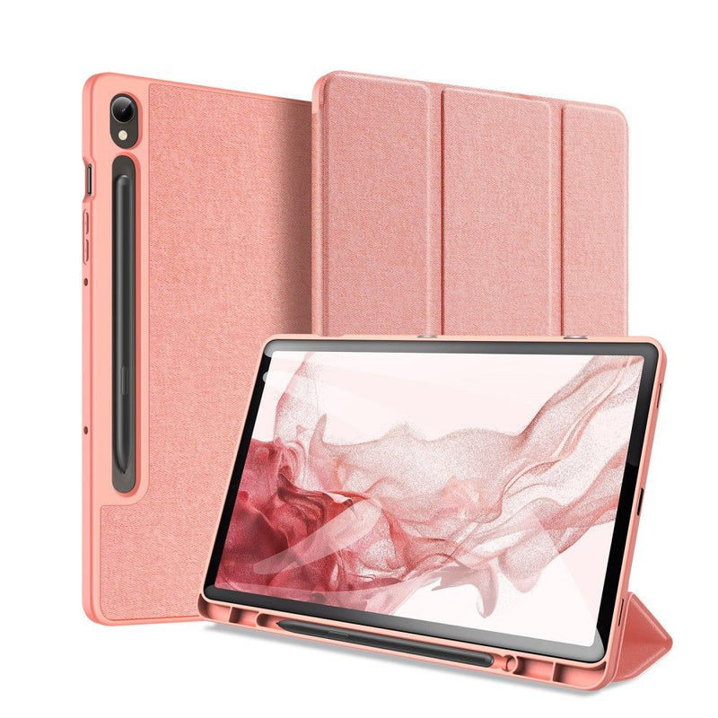 Se Samsung Galaxy Tab S9 - DUX DUCIS Domo Series Tri-Fold Smart cover - Pink ❤ Kæmpe udvalg i Blandet ❤ Hurtig levering: 1 - 2 Hverdage samt billig fragt - Varenummer: CPD-DU3025918 og barcode / Ean: &