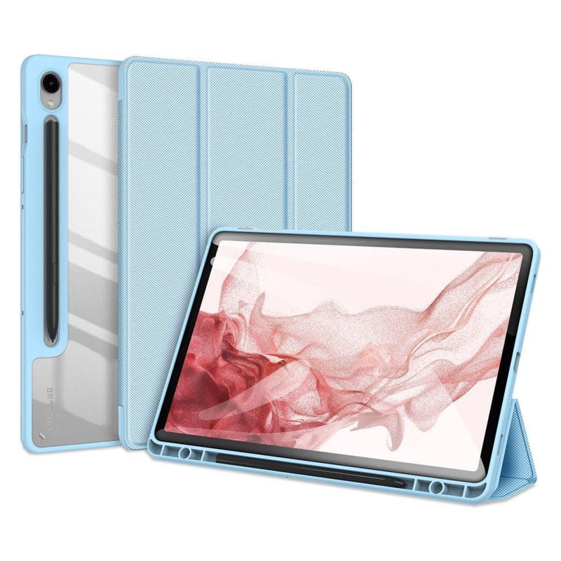 Se Samsung Galaxy Tab S9 - DUX DUCIS Toby Tri-Fold læder cover - Blå ❤ Kæmpe udvalg i Blandet ❤ Hurtig levering: 1 - 2 Hverdage samt billig fragt - Varenummer: CPD-DU3025994 og barcode / Ean: &