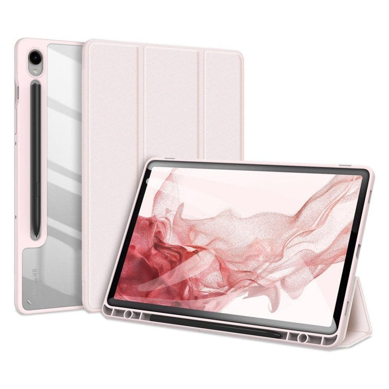 Se Samsung Galaxy Tab S9 - DUX DUCIS Toby Tri-Fold læder cover - Pink ❤ Kæmpe udvalg i Blandet ❤ Hurtig levering: 1 - 2 Hverdage samt billig fragt - Varenummer: CPD-DU3024003 og barcode / Ean: &