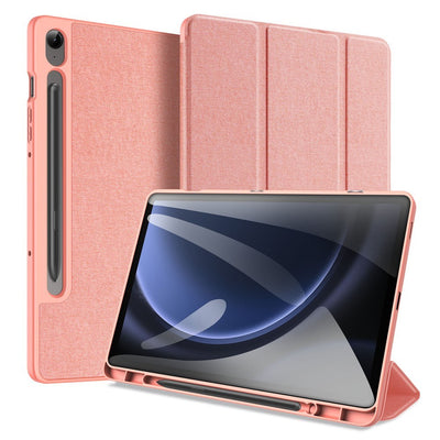 Se Samsung Galaxy Tab S9 FE - DUX DUCIS Domo Series Tri-Fold Smart cover - Pink ❤ Kæmpe udvalg i Blandet ❤ Hurtig levering: 1 - 2 Hverdage samt billig fragt - Varenummer: CPD-DU3024560 og barcode / Ean: '6934913024560 på lager - Udsalg på Tablets tilbehør Spar op til 62% - Over 454 design mærker på udsalg