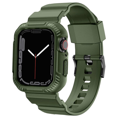 Se Apple Watch 8/7/6/5/4/3/2/1/SE - 45/44/42mm - Gummi cover & rem - Mørkegrøn ❤ Kæmpe udvalg i Capida ❤ Hurtig levering: 1 - 2 Hverdage samt billig fragt - Varenummer: CPD-V33680603367E og barcode / Ean: 680603367E på lager - Udsalg på Bolig og fritid Spar op til 59% - Over 785 kendte brands på udsalg