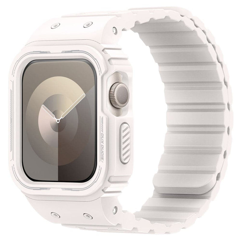 Se Dux Ducis OA Series - Apple Watch 9/8/7/6/5/4/3/2/1/SE - 41/40/38mm - Magentisk silikone urrem med cover - Starlight ❤ Kæmpe udvalg i Blandet ❤ Hurtig levering: 1 - 2 Hverdage samt billig fragt - Varenummer: CPD-DU3023884 og barcode / Ean: &