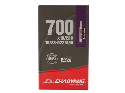 Se Chaoyang Superlight slange - 700x18-23c - 80mm racerventil ❤ Stort online udvalg i Chaoyang ❤ Hurtig levering: 1 - 2 Hverdage samt billig fragt ❤ Varenummer: CKP-6927116119218 og barcode / Ean: på lager - Udsalg på Slanger Spar op til 55% - Over 324 kendte brands på udsalg