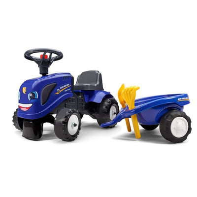 Se Falk Baby New Holland ride-on traktor med trailer, rive og skovl, fra 1-3 år ❤ Stort online udvalg i Falk ❤ Hurtig levering: 1 - 2 Hverdage samt billig fragt ❤ Varenummer: BGH-42438331859196 og barcode / Ean: '3016200028031 på lager - Udsalg på Best selling products Spar op til 56% - Over 434 design mærker på udsalg