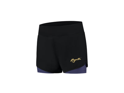 Se Rogelli Indigo - Løbeshorts 2 in 1 - Dame - Sort/Purple - Str. XS ✔ Kæmpe udvalg i  Rogelli ✔ Hurtig levering: 1 - 2 Hverdage samt billig fragt - Varenummer: CKP-8717849081634 og barcode / Ean: '8717849081634 på lager - Udsalg på Urban & fritid Spar op til 53% - Over 1454 kendte brands på udsalg