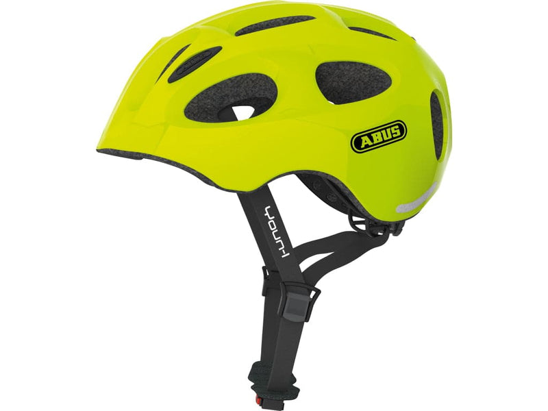 Se Abus Youn-I - Cykelhjelm - Neon gul - Str. 48-54cm ❤ Kæmpe udvalg i Abus ❤ Hurtig levering: 1 - 2 Hverdage samt billig fragt - Varenummer: CKP-4003318841439 og barcode / Ean: &