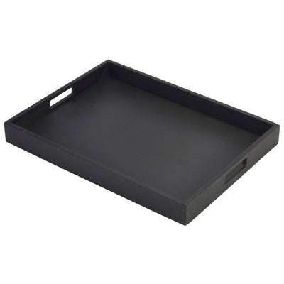 Se Solid Black Butlers Tray 44 x 32 x 4.5cm ❤ Kæmpe udvalg i Genware ❤ Hurtig levering: 1 - 2 Hverdage samt billig fragt - Varenummer: BAR-632345 og barcode / Ean: '5020403016090 på lager - Udsalg på Barudstyr Tjenerudstyr Serveringsbakker Spar op til 67% - Over 434 design brands på udsalg