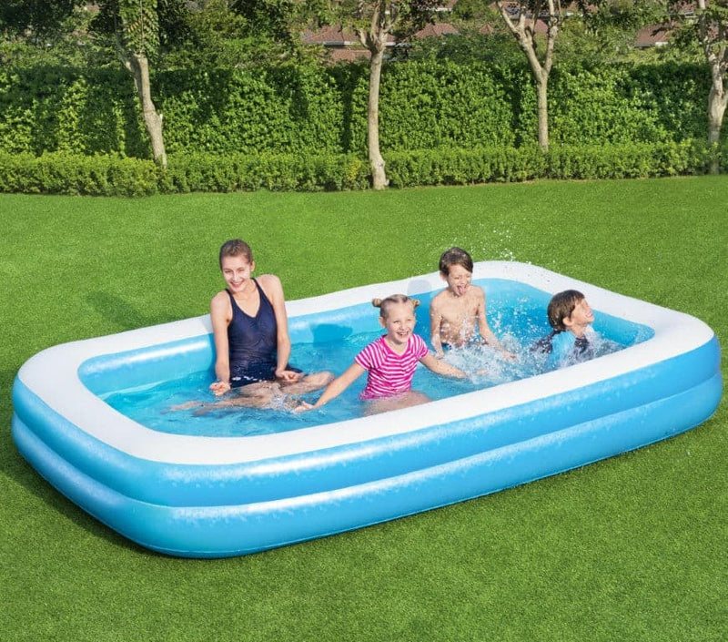 Se Badebassin Family Pool 305x183x46 cm ✔ Kæmpe udvalg i  Bestway ✔ Hurtig levering: 1 - 2 Hverdage samt billig fragt - Varenummer: MMA-17854150 og barcode / Ean: &