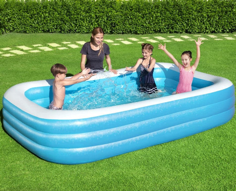 Se Badebassin Family Pool 305x183x56 cm ✔ Kæmpe udvalg i  Bestway ✔ Hurtig levering: 1 - 2 Hverdage samt billig fragt - Varenummer: MMA-17854009 og barcode / Ean: &