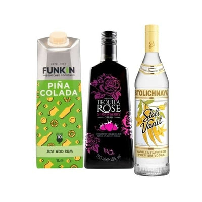 Se Rosy Colada- Drinkspakke ❤ Kæmpe udvalg i BARLIFE ❤ Hurtig levering: 1 - 2 Hverdage samt billig fragt - Varenummer: BAR-673540 og barcode / Ean: på lager - Udsalg på Drikkevarer Drinkspakker Tequila Drinkspakker Spar op til 57% - Over 785 kendte brands på udsalg