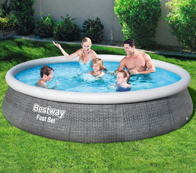 Se Bestway Fast Set Pool Sæt 396 x 84 cm m/pumpe ✔ Kæmpe udvalg i  Bestway ✔ Hurtig levering: 1 - 2 Hverdage samt billig fragt - Varenummer: MMA-17857376 og barcode / Ean: '6942138968293 på lager - Udsalg på Badebassin/pools til pumpe Spar op til 55% - Over 1454 design brands på udsalg