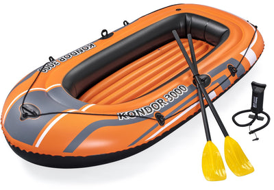 Se Bestway Hydro Force Kondor 3000 Gummibåd m/årer+pumpe 232 x 115 cm ✔ Kæmpe udvalg i  Bestway ✔ Hurtig levering: 1 - 2 Hverdage samt billig fragt - Varenummer: MMA-17861102 og barcode / Ean: '6942138979763 på lager - Udsalg på Gummibåde / kayak Spar op til 53% - Over 1454 design brands på udsalg