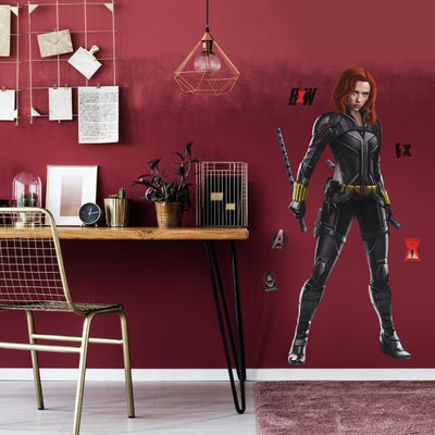 Se Black Widow Gigant Wallstickers ✔ Kæmpe udvalg i  Roommates ✔ Hurtig levering: 1 - 2 Hverdage samt billig fragt - Varenummer: MMA-216082 og barcode / Ean: '034878032917 på lager - Udsalg på Superhelte Wallstickers (Marvel m.v.) Spar op til 51% - Over 1247 kendte brands på udsalg