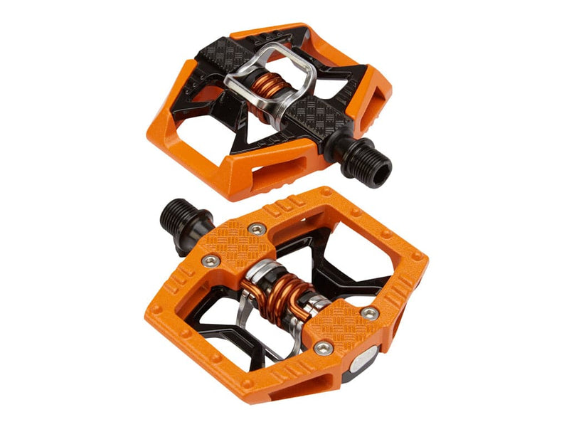 Se Crankbrothers Double Shot - MTB kombipedal - Orange/sort/sølv ❤ Kæmpe udvalg i Crankbrothers ❤ Hurtig levering: 1 - 2 Hverdage samt billig fragt - Varenummer: CKP-641300160072 og barcode / Ean: &