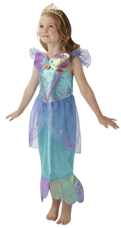 Se Disney Prinsesse Ariel Deluxe Kjole Udklædningstøj (3-9 år) ✔ Kæmpe udvalg i  Rubie's ✔ Hurtig levering: 1 - 2 Hverdage samt billig fragt - Varenummer: MMA-203641037 og barcode / Ean:  på lager - Udsalg på Disney Prinsesse udklædning Spar op til 53% - Over 1247 kendte brands på udsalg