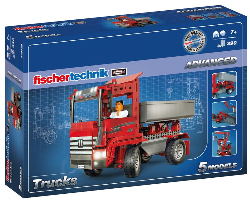 Se Fischertechnik Advanced Trucks 5-i-1 (390 dele) ✔ Kæmpe udvalg i  Fischertechnik ✔ Hurtig levering: 1 - 2 Hverdage samt billig fragt - Varenummer: MMA-205540582 og barcode / Ean: &