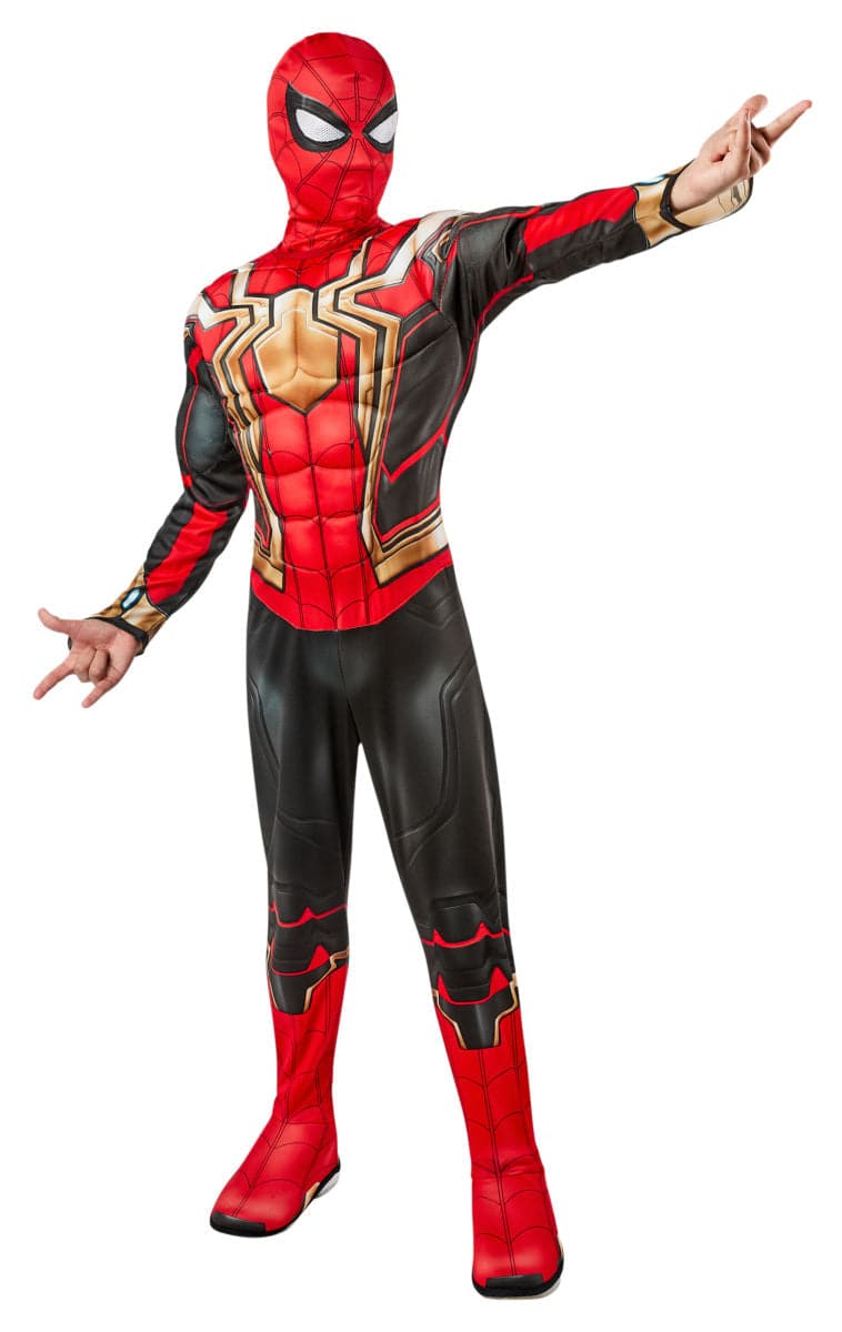 Se Marvel Spiderman No Way Home Iron-Spider Deluxe Kostume (3-10 år) ✔ Kæmpe udvalg i  Rubie&