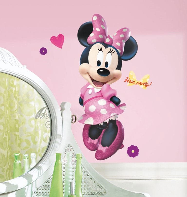 Se Minnie Mouse Gigant Wallsticker ✔ Kæmpe udvalg i  Roommates ✔ Hurtig levering: 1 - 2 Hverdage samt billig fragt - Varenummer: MMA-216024 og barcode / Ean: &