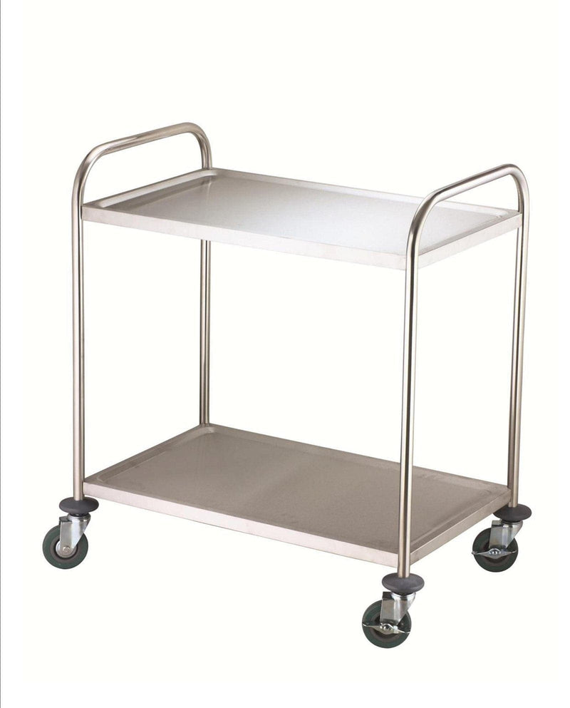 Se Rullebord 2 Hylder 71x40x81 Cm ❤ Kæmpe udvalg i Steel-Function ❤ Hurtig levering: 1 - 2 Hverdage samt billig fragt - Varenummer: BAR-22676 og barcode / Ean: &