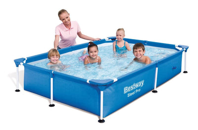 Se Steel Pro  Splash pool 2.21m x 1.50m x 43cm - ny 2021 udgave ✔ Kæmpe udvalg i  Bestway ✔ Hurtig levering: 1 - 2 Hverdage samt billig fragt - Varenummer: MMA-17856401 og barcode / Ean: '6942138981179 på lager - Udsalg på Badebassiner til haven Spar op til 57% - Over 1454 design brands på udsalg