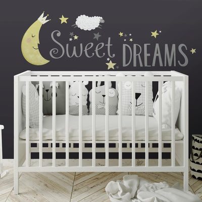 Se Sweet Dreams Wallstickers ✔ Kæmpe udvalg i Roommates ✔ Hurtig levering: 1 - 2 Hverdage samt billig fragt - Varenummer: MMA-216061 og barcode / Ean: '034878382159 på lager - Udsalg på Wallstickers til børneværelset Spar op til 61% - Over 454 design brands på udsalg