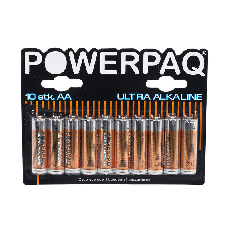 Se Powerpaq Ultra Alkaline AA batteri - 10 stk. ❤ Kæmpe udvalg i AGK ❤ Hurtig levering: 1 - 2 Hverdage samt billig fragt - Varenummer: CPD-AG22129276 og barcode / Ean: &