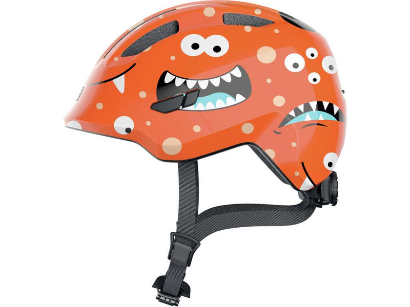 Se Abus Smiley 3.0 - Cykelhjelm til børn - Orange monster - Str. 45-50 cm ❤ Kæmpe udvalg i Abus ❤ Hurtig levering: 1 - 2 Hverdage samt billig fragt - Varenummer: CKP-4003318672651 og barcode / Ean: &