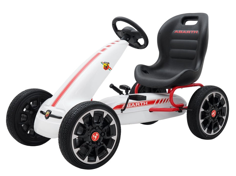 Se Abarth Pedal GoKart til børn 3-8 år, Hvid ✔ Kæmpe udvalg i  MegaLeg ✔ Hurtig levering: 1 - 2 Hverdage samt billig fragt - Varenummer: MMA-12619 og barcode / Ean: &