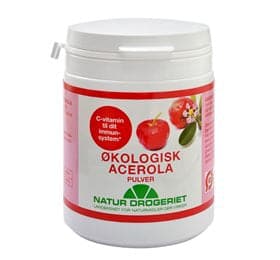 Stort online udvalg i Natur Drogeriet Acerola C-pulver Ø 100 g. ❤ Natur Drogeriet ❤ Hurtig levering: 1 - 2 Hverdage og gratis fragt v/køb over 295 kr. GLS til pakkeshop ❤ Varenummer: HG-12787 og barcode / Ean: 5703137700113 på lager - Kæmpe udvalg i Sundhed - Over 454 design mærker på udsalg