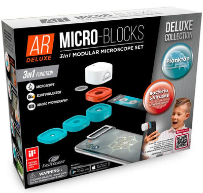 Se AR Micro-Blocks 3i1 modulært mikroskop sæt til mobilen - Deluxe ✔ Kæmpe udvalg i  Eastcolight ✔ Hurtig levering: 1 - 2 Hverdage samt billig fragt - Varenummer: MMA-13333 og barcode / Ean: '48936691347137 på lager - Udsalg på Mikroskoper til Børn Spar op til 57% - Over 434 design brands på udsalg