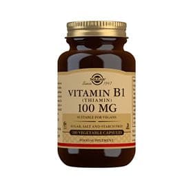 Stort online udvalg i Solgar B1-vitamin 100 mg (Thiamin) - 100 kap. ❤ Solgar ❤ Hurtig levering: 1 - 2 Hverdage og gratis fragt v/køb over 295 kr. GLS til pakkeshop ❤ Varenummer: HG-25905 og barcode / Ean: 033984029507 på lager - Kæmpe udvalg i Sundhed - Over 434 design mærker på udsalg