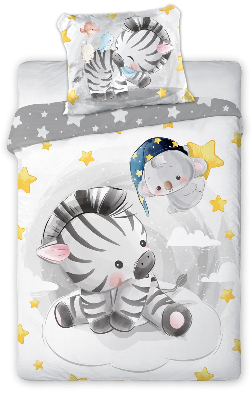 Se Baby Zebra Junior Sengetøj 100x135 cm - 100 procent bomuld ✔ Kæmpe udvalg i Mmaction ✔ Hurtig levering: 1 - 2 Hverdage samt billig fragt - Varenummer: MMA-2220079 og barcode / Ean: &