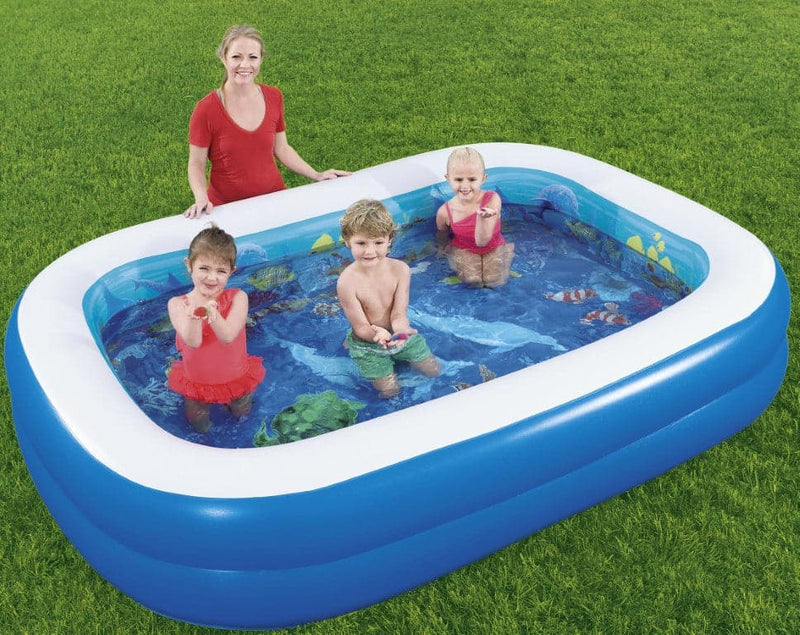 Se Badebassin 3D Undersøisk eventyr Pool 262x175x51 cm ✔ Kæmpe udvalg i  Bestway ✔ Hurtig levering: 1 - 2 Hverdage samt billig fragt - Varenummer: MMA-17854177 og barcode / Ean: &