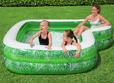 Se Badebassin Family Pool ''Tropical Paradise'' 231x231x51 cm ✔ Kæmpe udvalg i  Bestway ✔ Hurtig levering: 1 - 2 Hverdage samt billig fragt - Varenummer: MMA-17854336 og barcode / Ean: '6942138982299 på lager - Udsalg på Badebassiner til haven Spar op til 57% - Over 434 design brands på udsalg