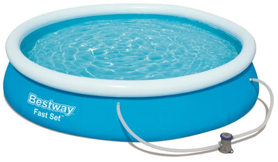 Se Bestway Fast Set Pool Sæt 366 x  76cm m/filter pumpe ✔ Kæmpe udvalg i  Bestway ✔ Hurtig levering: 1 - 2 Hverdage samt billig fragt - Varenummer: MMA-17857274 og barcode / Ean: '6942138951363 på lager - Udsalg på Badebassin/pools til pumpe Spar op til 64% - Over 1454 design brands på udsalg