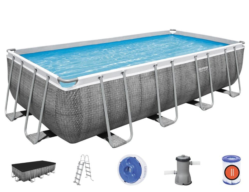 Se Bestway Power Steel Rektangulær Pool 488 x 244 x 122 cm Special Edition ❤ Kæmpe udvalg i Bestway ❤ Hurtig levering: 1 - 2 Hverdage samt billig fragt - Varenummer: MMA-17856996 og barcode / Ean: &