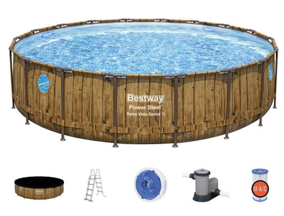 Se Bestway  Power Steel Swim Vista II 549 x 122 cm m/pumpe, stige - Ny Model ✔ Kæmpe udvalg i  Bestway ✔ Hurtig levering: 1 - 2 Hverdage samt billig fragt - Varenummer: MMA-178569772 og barcode / Ean: '6941607311530 på lager - Udsalg på Badebassin/pools til pumpe Spar op til 62% - Over 1454 design brands på udsalg