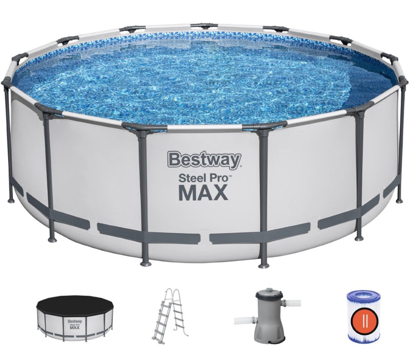 Se Bestway Steel Pro MAX Frame Pool 396 x 122cm m/pumpe, stige m.v. ✔ Kæmpe udvalg i  Bestway ✔ Hurtig levering: 1 - 2 Hverdage samt billig fragt - Varenummer: MMA-17856181 og barcode / Ean: &