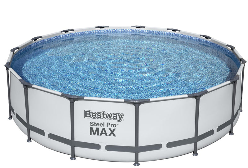 Se Bestway Steel Pro MAX Frame Pool 457 x 107 cm m/pumpe, stige m.v. ✔ Kæmpe udvalg i  Bestway ✔ Hurtig levering: 1 - 2 Hverdage samt billig fragt - Varenummer: MMA-17856488 og barcode / Ean: &