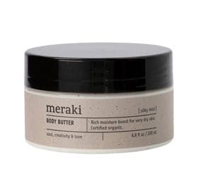 Stort online udvalg i Meraki Body butter, Silky mist 200 ml ❤ Meraki ❤ Hurtig levering: 1 - 2 Hverdage og gratis fragt v/køb over 295 kr. GLS til pakkeshop ❤ Varenummer: HG-50687 og barcode / Ean: 5707644777071 på lager - Kæmpe udvalg i Personlig pleje - Over 454 design mærker på udsalg