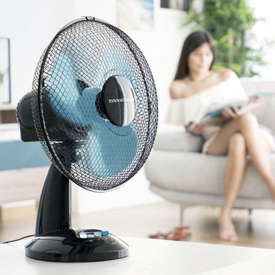 Se Bord ventilator 30 cm i diameter med 3 hastigheder ❤ Kæmpe udvalg i InnovaGoods ❤ Hurtig levering: 1 - 2 Hverdage samt billig fragt - Varenummer: CPD-NG33V0103053 og barcode / Ean: '8435527815820 på lager - Udsalg på Bolig og fritid Spar op til 56% - Over 454 design brands på udsalg