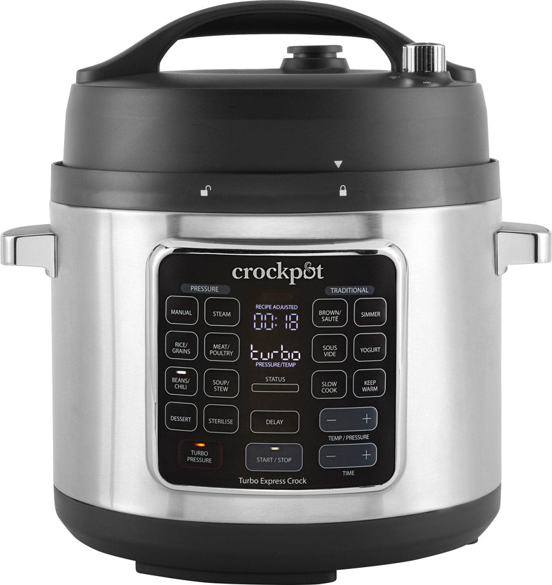 Se Crock-Pot Turbo Express multi-cooker CROCKP201026 ❤ Stort online udvalg i Crockpot ❤ Hurtig levering: 1 - 2 Hverdage samt billig fragt ❤ Varenummer: ELG-318447 og barcode / Ean: 05060569679234 på lager - Udsalg på Køkkenmaskiner & madlavning - Over 785 kendte brands på udsalg