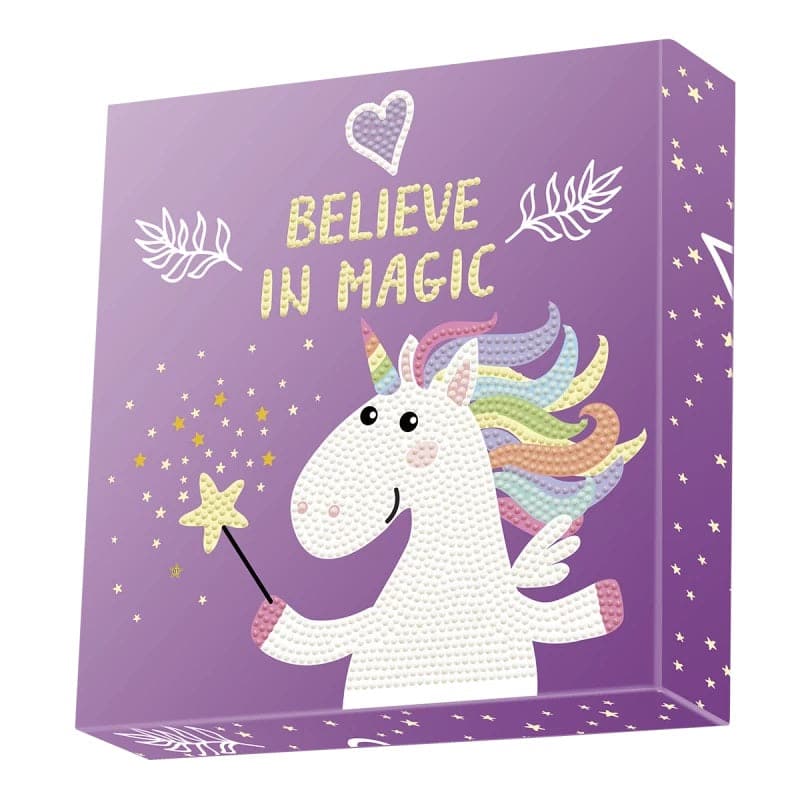 Se Diamond Dotz Box 22 x 22 cm - Unicorn Believe in Magic ✔ Kæmpe udvalg i Diamond Dotz ✔ Hurtig levering: 1 - 2 Hverdage samt billig fragt - Varenummer: MMA-212097 og barcode / Ean: &