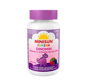 Stort online udvalg i Minisun Dinomin C & D3 vitamin Junior 60 gum ❤ ❤ Hurtig levering: 1 - 2 Hverdage og gratis fragt v/køb over 295 kr. GLS til pakkeshop ❤ Varenummer: HG-52488 og barcode / Ean: 6417927105680 på lager - Kæmpe udvalg i Sundhed - Over 454 design mærker på udsalg