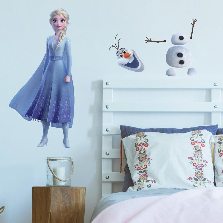 Se Disney Frost 2 Elsa og Olof Gigant Wallsticker ✔ Kæmpe udvalg i  Roommates ✔ Hurtig levering: 1 - 2 Hverdage samt billig fragt - Varenummer: MMA-216094 og barcode / Ean: &