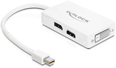 Se Delock Mini Displayport til DVI/HDMI/Displayport adapter - Hvid ❤ Kæmpe udvalg i Deltaco ❤ Hurtig levering: 1 - 2 Hverdage samt billig fragt - Varenummer: CPD-DL77DP-DHD og barcode / Ean: '4043619617685 på lager - Udsalg på Kabler & Adaptere/Billedkabler/Mini Displayport kabler/Mini Displayport til HDMI Spar op til 58% - Over 454 design brands på udsalg