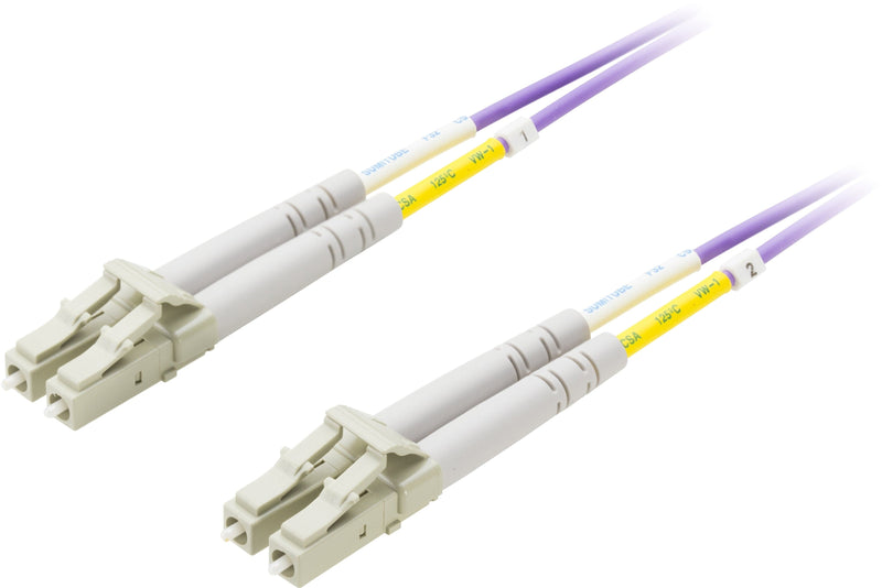 Se Fiberkabel - LC - LC - 50/125 - OM4 - duplex - multimode - 10m ❤ Kæmpe udvalg i Deltaco ❤ Hurtig levering: 1 - 2 Hverdage samt billig fragt - Varenummer: CPD-DL77LCLC-710 og barcode / Ean: &