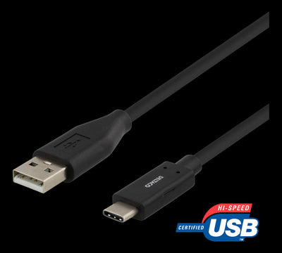 Se USB 2.0 - USB-C oplader kabel - 1.5m - Sort - Livstidsgaranti ❤ Stort online udvalg i Deltaco ❤ Hurtig levering: 1 - 2 Hverdage samt billig fragt ❤ Varenummer: CPD-DL77USBC-1005 og barcode / Ean: på lager - Udsalg på Mobil tilbehør Spar op til 57% - Over 857 kendte brands på udsalg