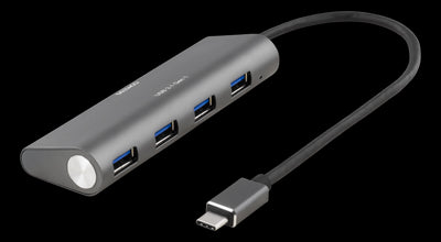 Se USB 3.1 - USB-C Hub - 4x USB porte -Sort ❤ Stort online udvalg i Deltaco ❤ Hurtig levering: 1 - 2 Hverdage samt billig fragt ❤ Varenummer: CPD-DL77USBC-1207 og barcode / Ean: på lager - Udsalg på pc / mac tilbehør Spar op til 66% - Over 857 kendte brands på udsalg