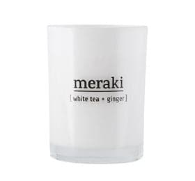 Stort online udvalg i Meraki Duftlys White tea & ginger 220 g ❤ Meraki ❤ Hurtig levering: 1 - 2 Hverdage og gratis fragt v/køb over 295 kr. GLS til pakkeshop ❤ Varenummer: HG-50769 og barcode / Ean: 5707644420885 på lager - Kæmpe udvalg i Personlig pleje - Over 454 design mærker på udsalg